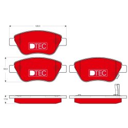 Brake Pad Set TRW GDB1700DTE OE Ref 77364919