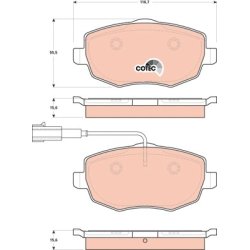 Brake Pad Set TRW GDB1707 OE Ref 77364331