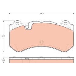 Brake Pad Set TRW GDB1710 OE Ref 004420842041