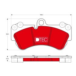 Brake Pad Set TRW GDB1720DTE OE Ref 7L0 698 151 F