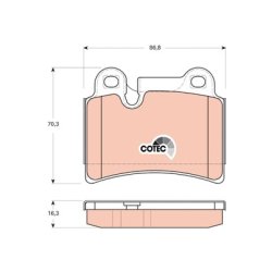 Brake Pad Set TRW GDB1722 OE Ref 7L6 698 451 B