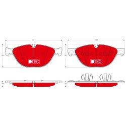 Brake Pad Set TRW GDB1728DTE OE Ref 6 791 514