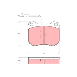Plaquettes de frein TRW GDB173 pour PEUGEOT, TALBOT OE 425024