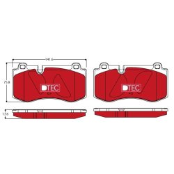 Brake Pad Set TRW GDB1733DTE OE Ref A 005 420 78 20