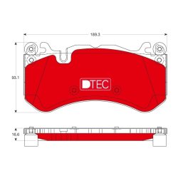 Brake Pad Set TRW GDB1734DTE OE Ref A 000 420 63 04