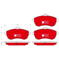Brake Pad Set TRW GDB1736DTE OE Ref 007 420 55 20