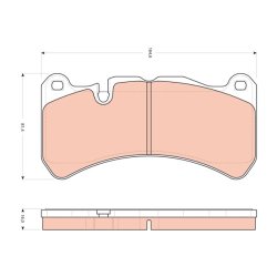 Brake Pad Set TRW GDB1739 OE Ref 005420392041