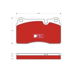 Brake Pad Set TRW GDB1743DTE OE Ref LR148353