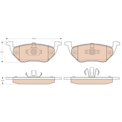 Brake Pad Set TRW GDB1754 OE Ref EFY52623Z