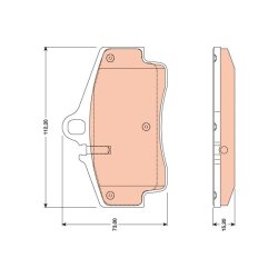 Brake Pad Set TRW GDB1757 OE Ref 986 352 939 10