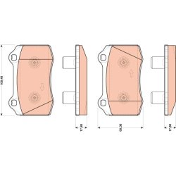 Brake Pad Set TRW GDB1773 OE Ref 1230732