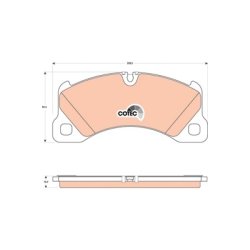 Brake Pad Set TRW GDB1774 OE Ref 7P0 698 151 C