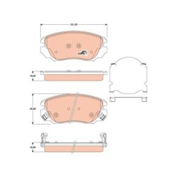 Brake Pad Set TRW GDB1782 OE Ref 13237753