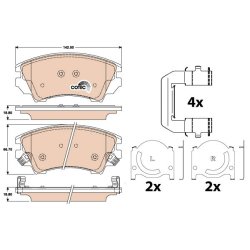Brake Pad Set TRW GDB1783 OE Ref 13237751