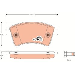 Brake Pad Set TRW GDB1785 OE Ref A 415 421 06 10