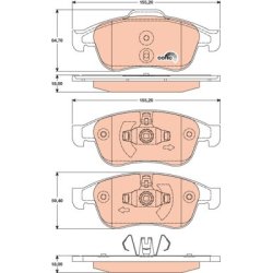 Brake Pad Set TRW GDB1789 OE Ref 410A100QAA