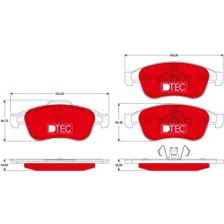 Brake Pad Set TRW GDB1789DTE OE Ref 41060-00Q1L