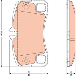 Brake Pad Set TRW GDB1792 OE Ref 997 352 947 01