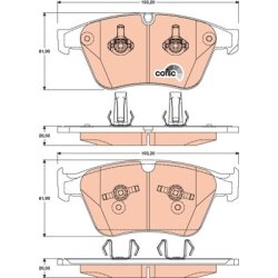Plaquettes de frein TRW GDB1794 pour MERCEDES CLASSE M, CLASSE R OE A1644200920