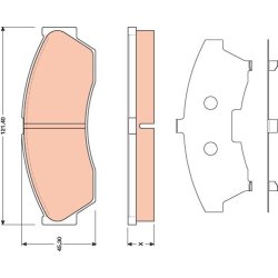 Plaquettes de frein TRW GDB1796 pour ROVER CITYROVER OE 277942100114