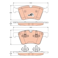 Brake Pad Set TRW GDB1797 OE Ref A 164 420 13 20