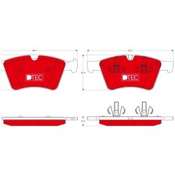 Brake Pad Set TRW GDB1797DTE OE Ref A 164 420 13 20