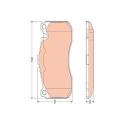 Brake Pad Set TRW GDB1802 OE Ref 34 11 6 797 860