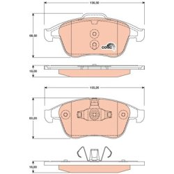Brake Pad Set TRW GDB1808 OE Ref 41 06 000 11R