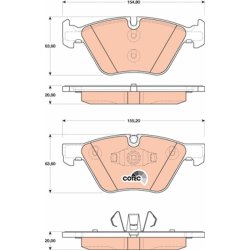 Brake Pad Set TRW GDB1810 OE Ref 2288856