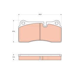 Brake Pad Set TRW GDB1816 OE Ref 420 698 451 H
