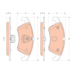 Brake Pad Set TRW GDB1833 OE Ref 9M51-2K021-AA