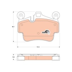 Brake Pad Set TRW GDB1836 OE Ref 997 351 939 07