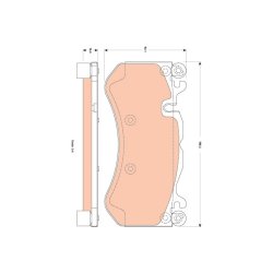 Jeu de plaquettes de frein TRW GDB1837