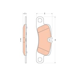 Brake Pad Set TRW GDB1839 OE Ref 955 352 939 70