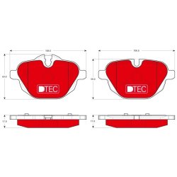 Brake Pad Set TRW GDB1840DTE OE Ref 6 788 284