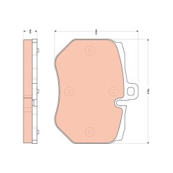 Brake Pad Set TRW GDB1848 OE Ref 4F0 698 151 P