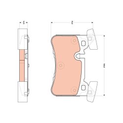 Brake Pad Set TRW GDB1856 OE Ref A 005 420 90 20