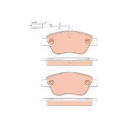 Brake Pad Set TRW GDB1879 OE Ref 77364893