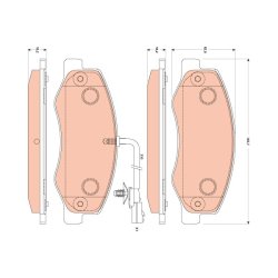 Brake Pad Set TRW GDB1885 OE Ref 44060-00Q0M