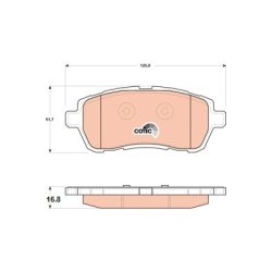 Brake Pad Set TRW GDB1893 OE Ref 8V51-2K021-BB