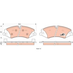Brake Pad Set TRW GDB1898 OE Ref LR134700