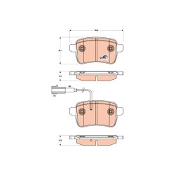 Brake Pad Set TRW GDB1905 OE Ref 71770092