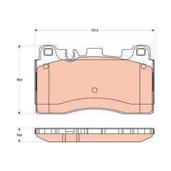 Brake Pad Set TRW GDB1906 OE Ref 006 420 08 20