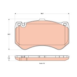 Jeu de plaquettes de frein TRW GDB1907 pour MERCEDES OE A0064200720