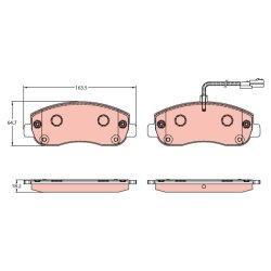 Brake Pad Set TRW GDB1910 OE Ref 41060-00Q0L