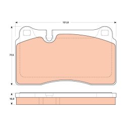 Brake Pad Set TRW GDB1912 OE Ref 8J0 698 151 G