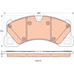 Jeu de plaquettes de frein TRW GDB1914 TRW