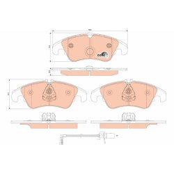Jeu de plaquettes de frein TRW GDB1916