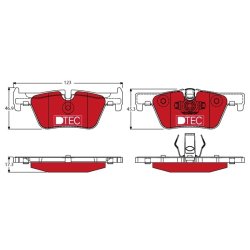 Brake Pad Set TRW GDB1919DTE OE Ref 6 850 569