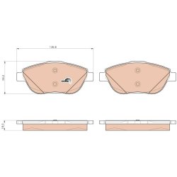 Brake Pad Set TRW GDB1926 OE Ref 4254 31